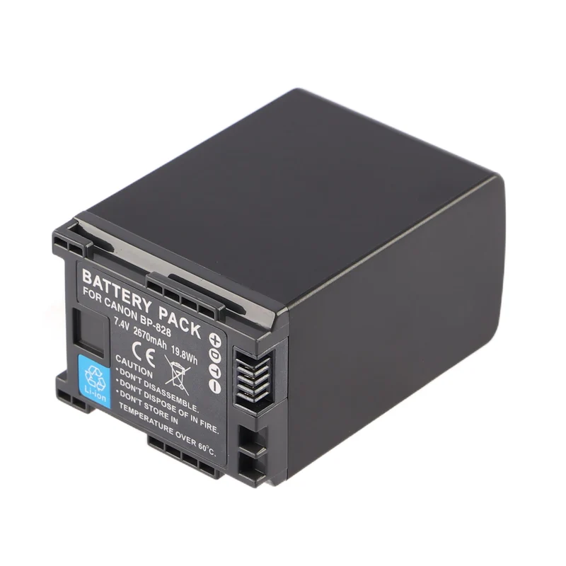 BP-828 Replacement Camera Battery For Canon VIXIA HF G40 HF G30 XA20 XA25 Camcorde