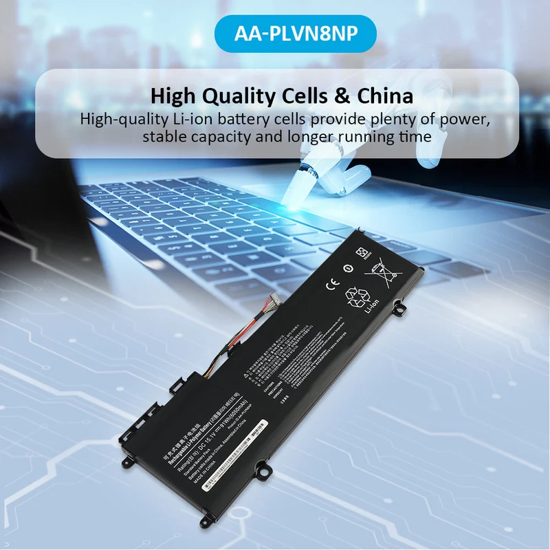 AA-PLVN8NP Laptop Battery for Samsung ATIV Book 8 Touch 780Z5E 870Z5G