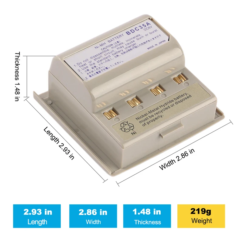 BDC35A BDC35 Battery For Sokkia Total Station SET22B SET22D SET230R SET130R