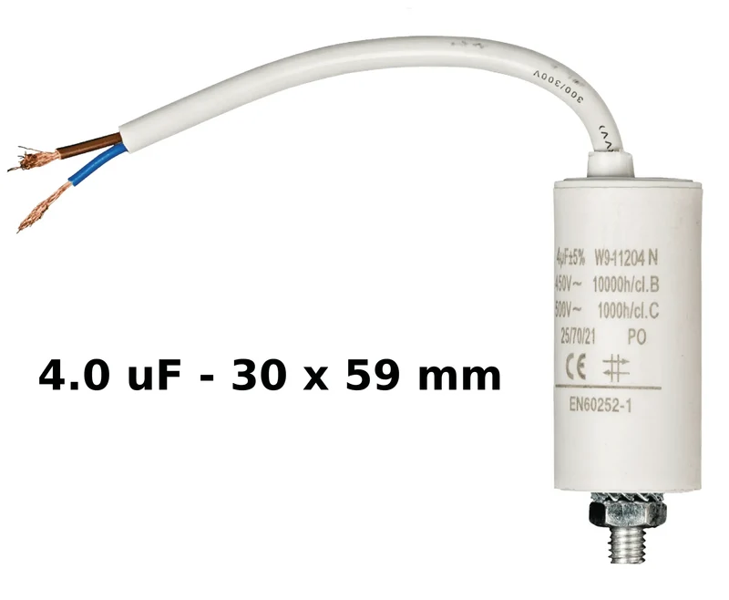 Condensateurs avec fils 450V de 2.0uF à 60uF