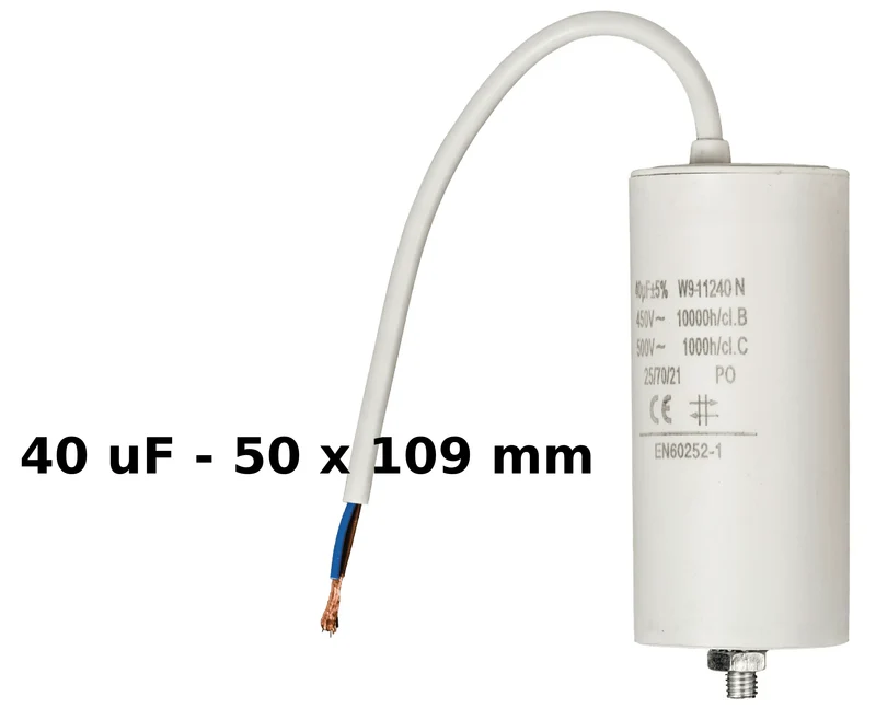 Condensateurs avec fils 450V de 2.0uF à 60uF