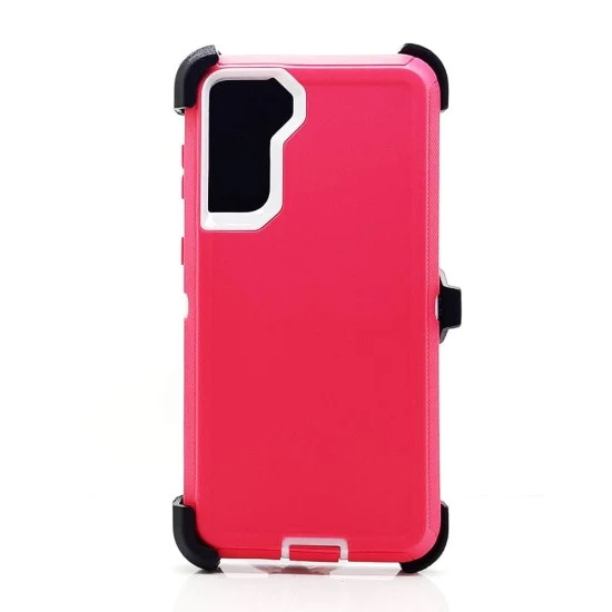 Defender Case w/ Clip For Samsung S24 Plus (pink)