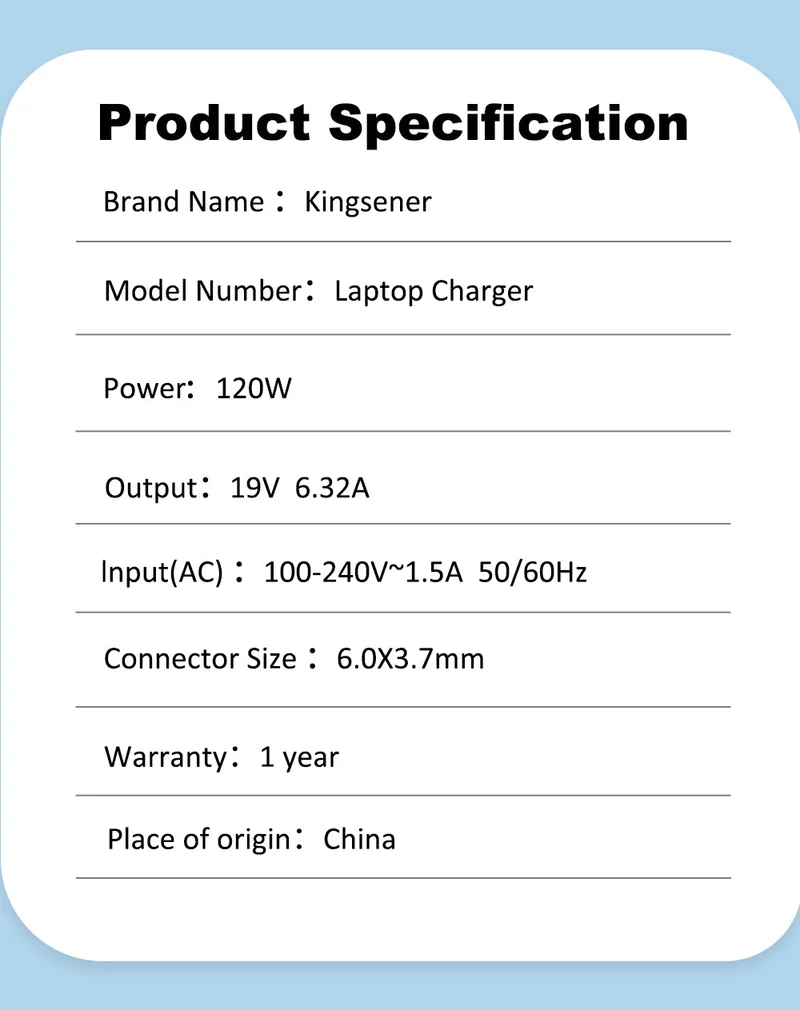 19V 6.32A 120W Laptop Charger For Asus ROG G750JM G751JM G750JS G75 G75VW G75VX GL502VT G750JW
