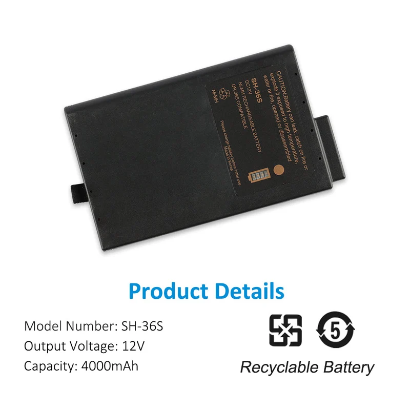 Replacement Battery For HP M2 M3 M3046A M4 M3000A M3015A M3016A 12V 4000mAh