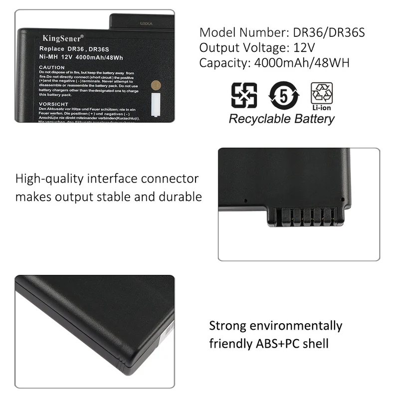 Dr36 Dr36S Replacement Battery For Chem USA ChemBook 5400 5580 6800