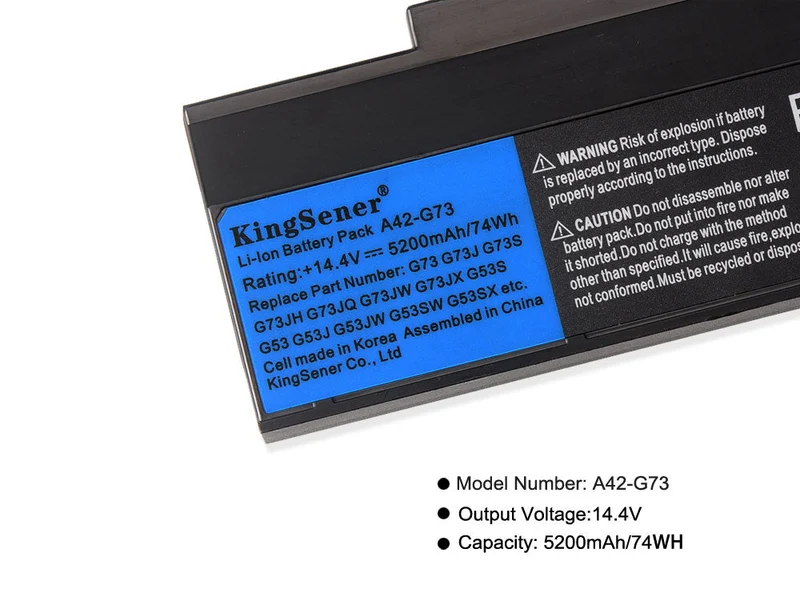 A42-G73 Battery FOR Asus G53 G53JH G53JW G53SW G53SX G73 G73JH G73JW
