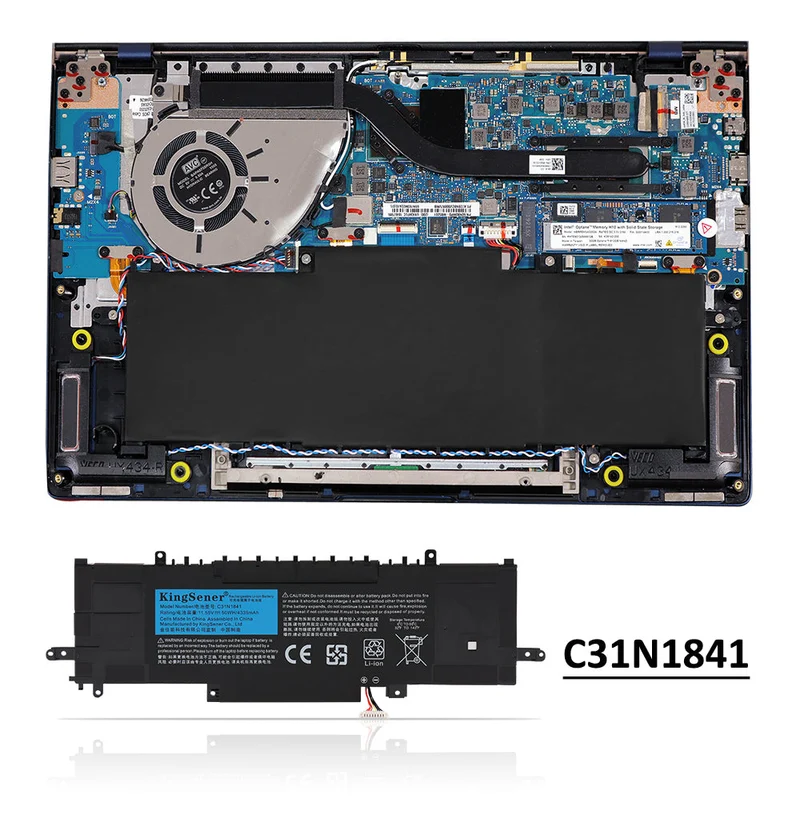 C31N1841 Replacement Battery For ASUS ZenBook 14 UM433 UM433DA series UX434F UX434DA UX434F 11.55V 50wh
