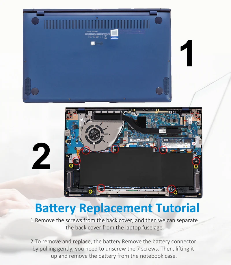C31N1841 Replacement Battery For ASUS ZenBook 14 UM433 UM433DA series UX434F UX434DA UX434F 11.55V 50wh