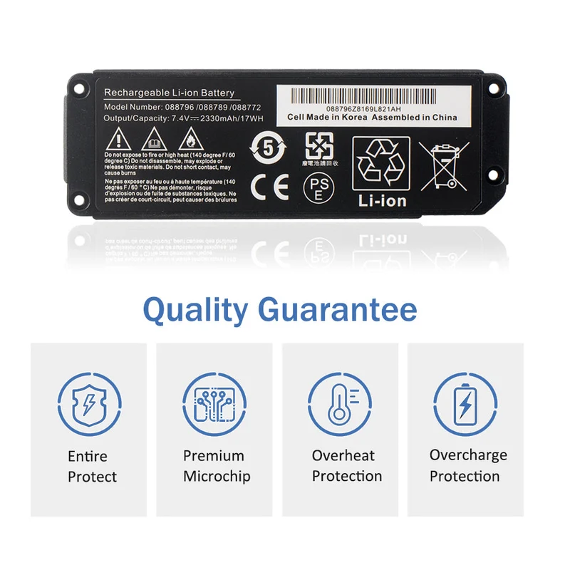 LUSONBAY 088796 088789 088772 080841 Bluetooth Speaker Wireless Battery For BOSE Soundlink Mini | US Stock