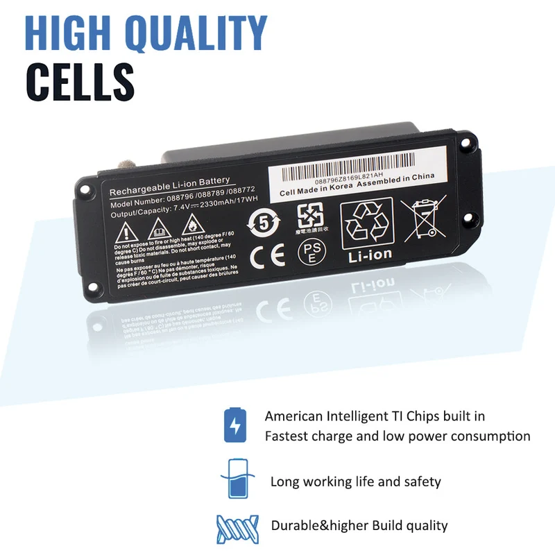 LUSONBAY 088796 088789 088772 080841 Bluetooth Speaker Wireless Battery For BOSE Soundlink Mini | US Stock