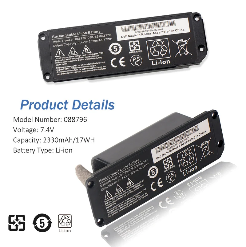LUSONBAY 088796 088789 088772 080841 Bluetooth Speaker Wireless Battery For BOSE Soundlink Mini | US Stock