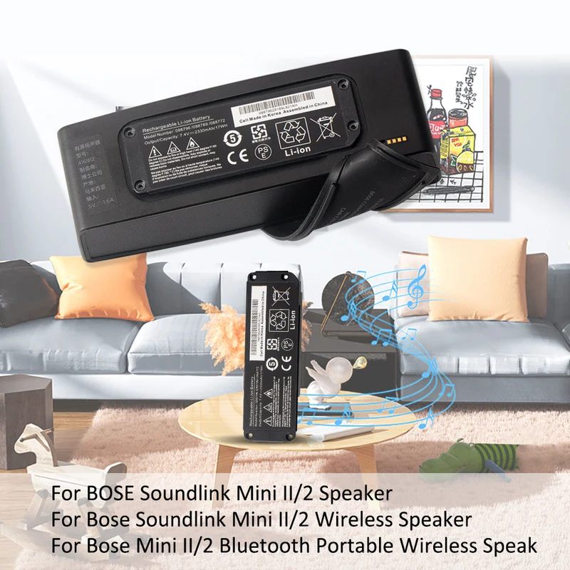 LUSONBAY 088796 088789 088772 080841 Bluetooth Speaker Wireless Battery For BOSE Soundlink Mini | US Stock
