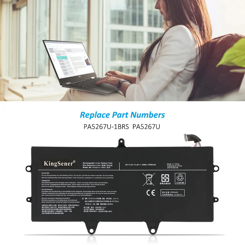 Replacement Battery For Toshiba X20W X20W-D Series Portege X20W-D-11N X20W-D-11T X20W-D-14G