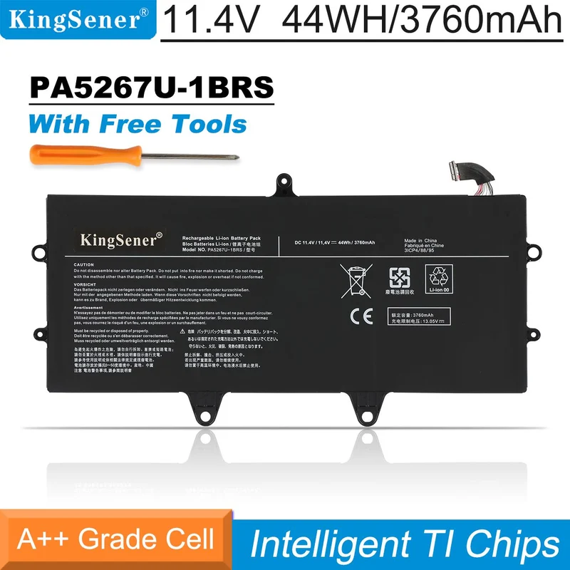 Laptop Battery For Toshiba PA5267U-1BRS PA5267U, Portege X20W-D-BTO X20W-D1252 11.4V 3760mAh