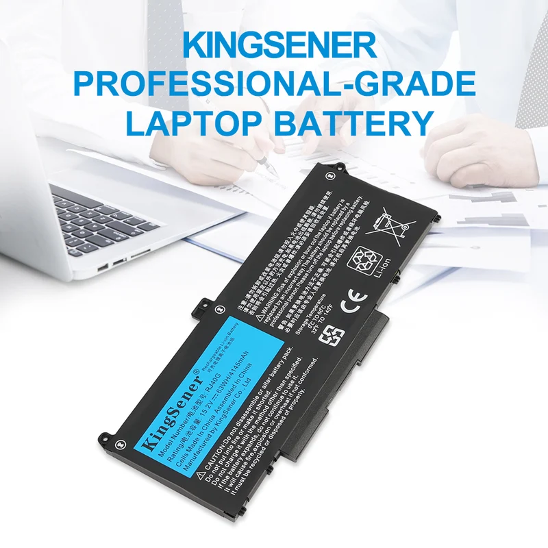 RJ40G Replacement Battery For Dell Precision 3560 Series 01K2CF 075X16 15.2V 63WH