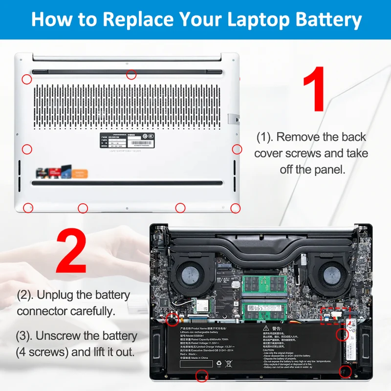 Replacement Battery For Mechrevo Code 10 SSBS81 11.55V 70Wh