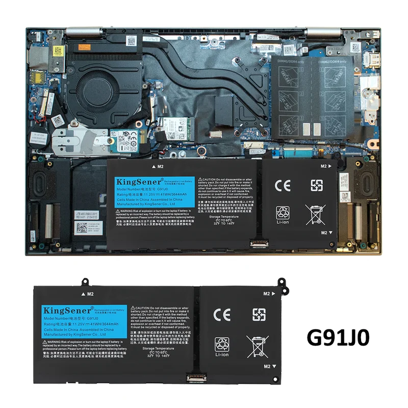 G91J0 Laptop Battery for Dell Inspiron 5515 5625 5410 7415 Latitude 3320