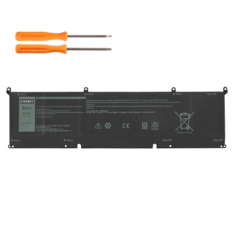 69KF2 Laptop Battery Replacement For Dell XPS 15 9500 P91F P91F001 P45E002 | US Stock