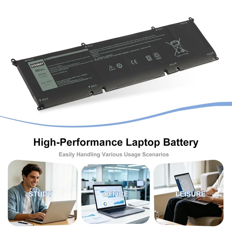 69KF2 Laptop Battery Replacement For Dell XPS 15 9500 P91F P91F001 P45E002 | US Stock