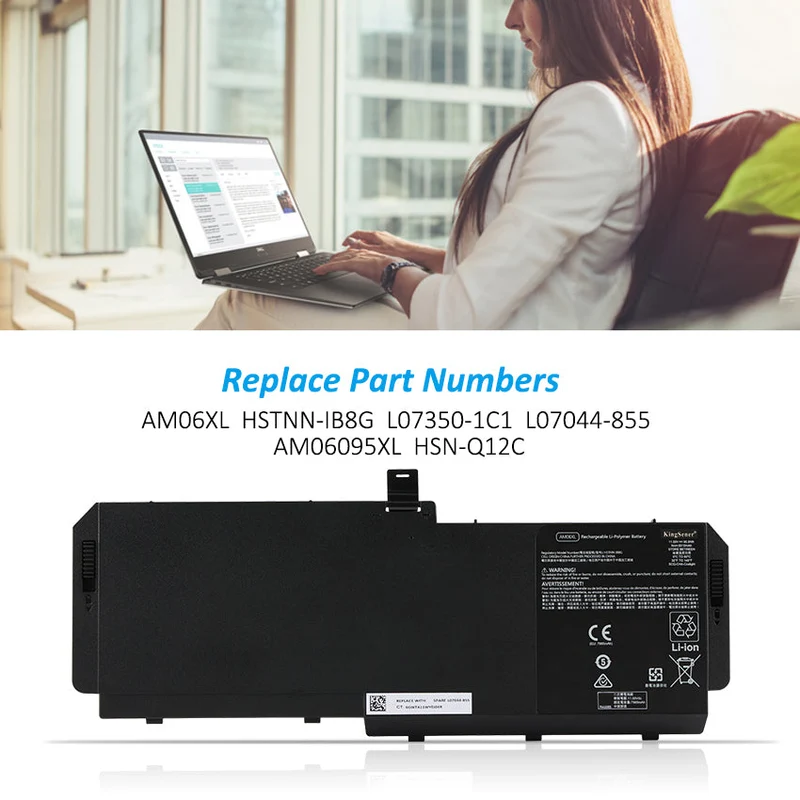 AM06XL Battery For HP ZBook 17 G5 G6 Series Notebook 11.55V 95.9WH