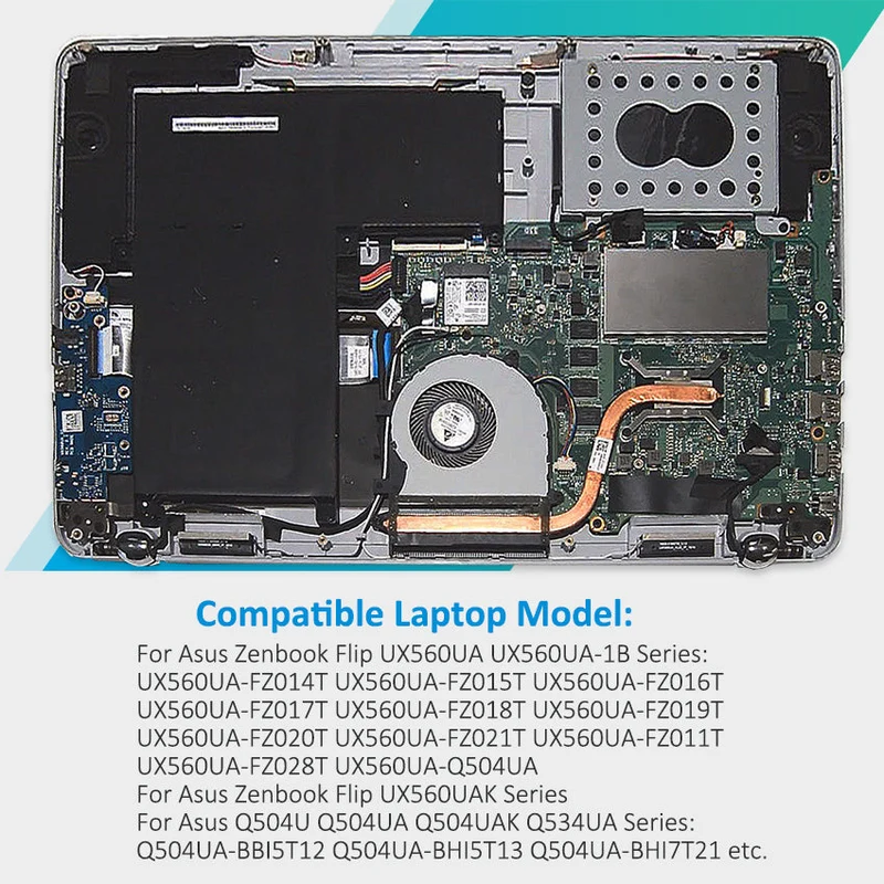 Replacement Battery For Asus Zenbook Flip UX560UA UX560UA-1B UX560UAK Series 15.2V 50Wh