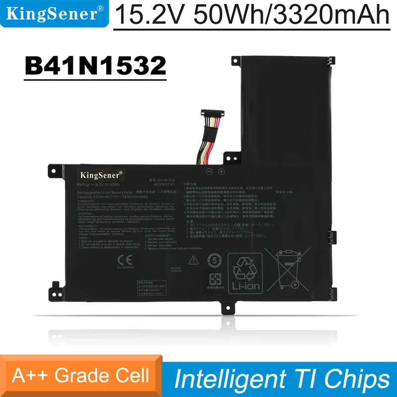 Laptop Battery For Asus B41N1532 4ICP5/57/81 0B200-02010100 B41Bk25 B41Bl95 15.2V 50Wh