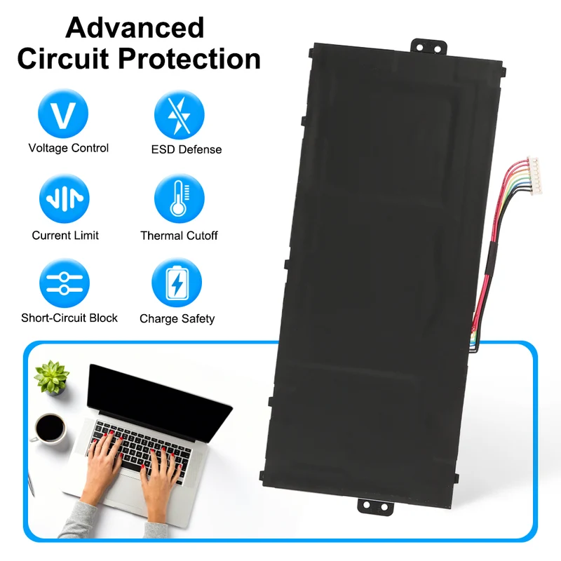 Replacement Battery For Acer Chromebook Spin 311 CP311-2H CP311-2HN Series 11.55V 40.22Wh