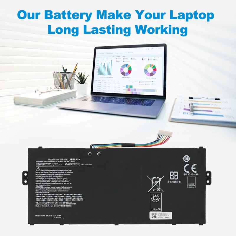 Replacement Battery For Acer Chromebook Spin 311 CP311-2H CP311-2HN Series 11.55V 40.22Wh