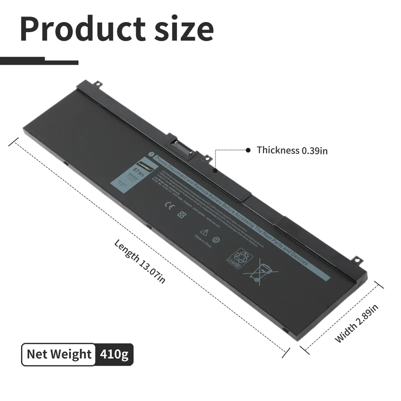 NYFJH Replacement Battery Dell Precision 7530 P74F Series | LUSONBAY