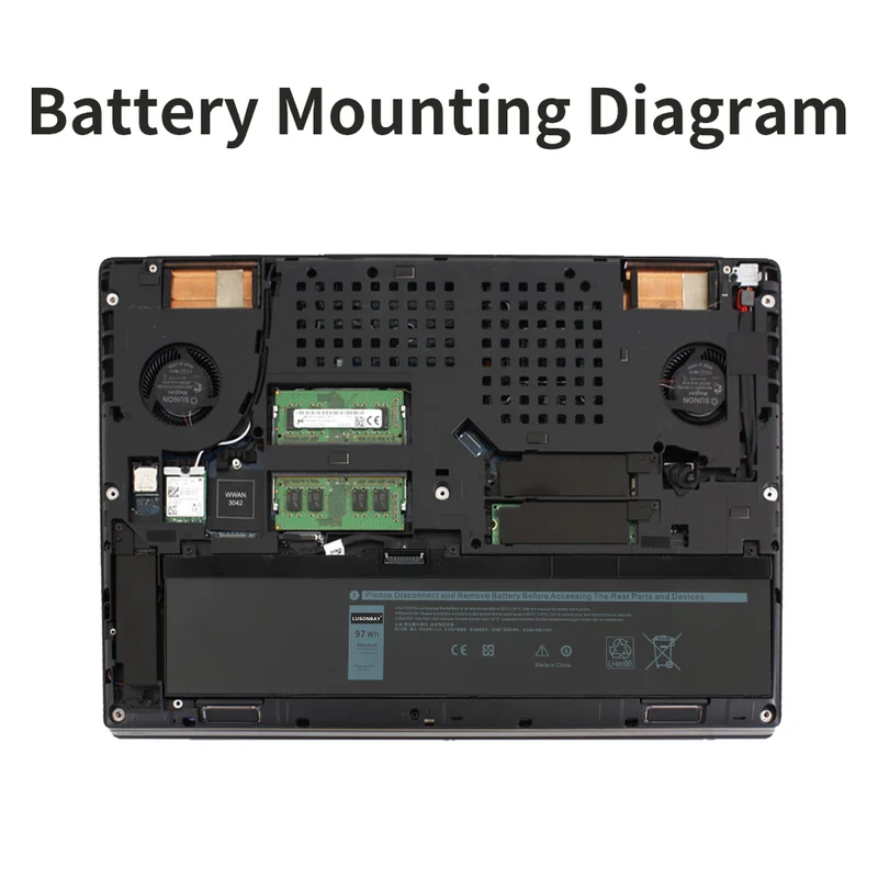 NYFJH Replacement Battery Dell Precision 7530 P74F Series | LUSONBAY