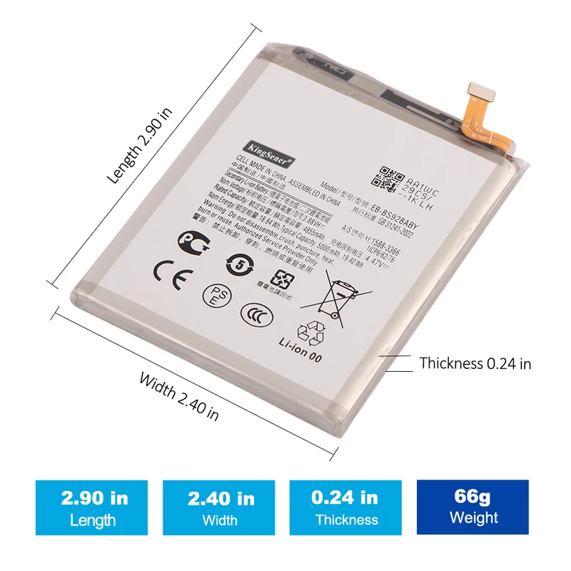 Rechargeable Battery EB-BS928ABY For Galaxy S24 Ultra SM-S928U1 SM-S928W SM-S928N