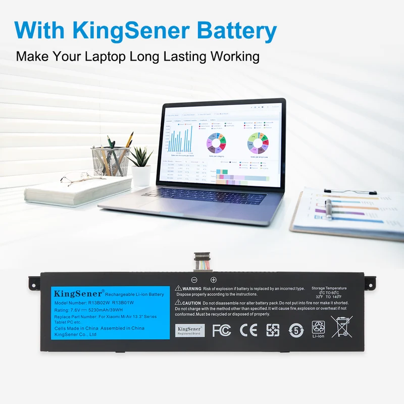 R13B01W R13B02W Laptop Battery For Xiaomi Mi Air 13.3 inch Series Tablet PC 39WH | UK Stock