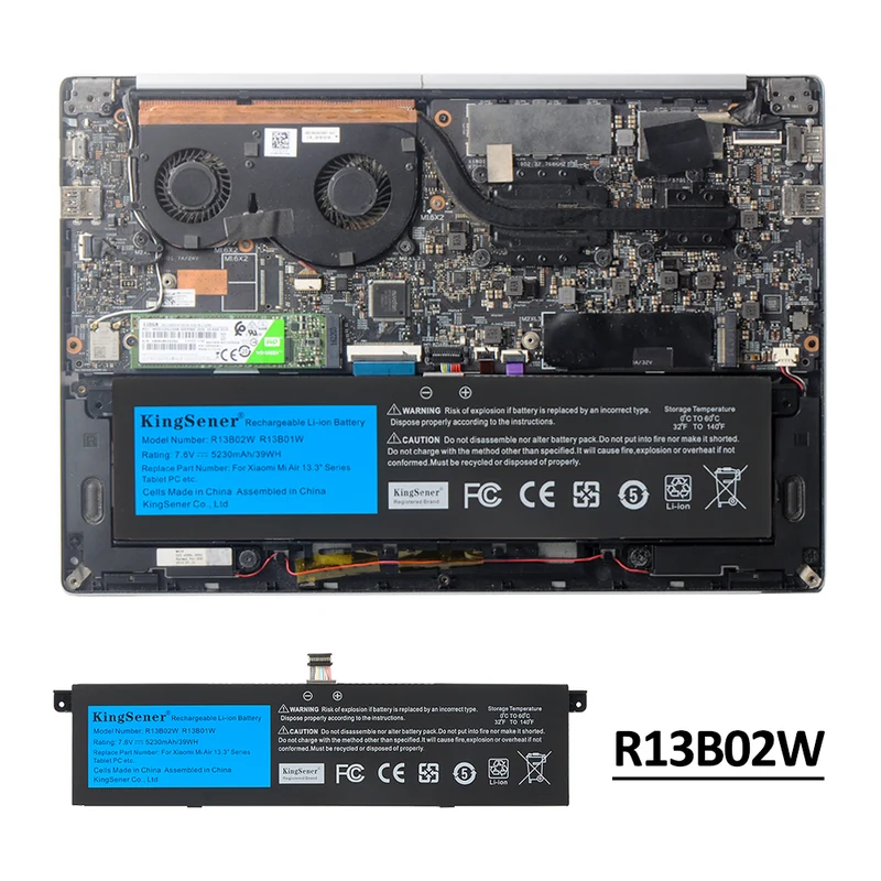 R13B01W R13B02W Laptop Battery For Xiaomi Mi Air 13.3 inch Series Tablet PC 39WH | UK Stock