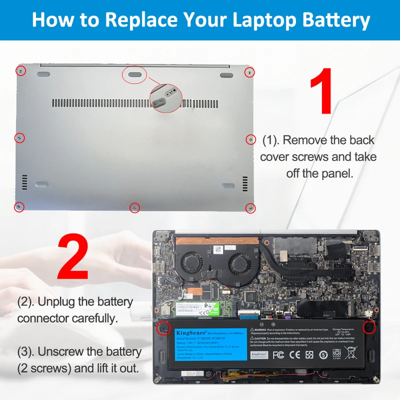 R13B01W R13B02W Laptop Battery For Xiaomi Mi Air 13.3 inch Series Tablet PC 39WH | UK Stock