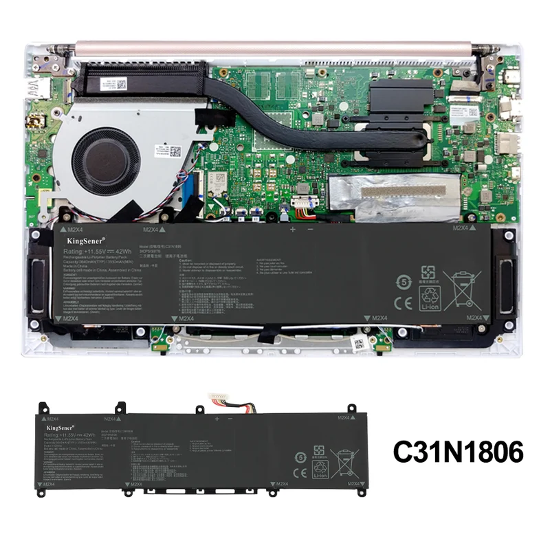 ASUS VivoBook S13 S330 Battery Replacement C31N1806 11.55V 42Wh