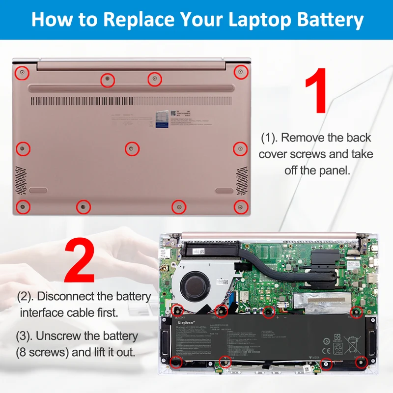 ASUS VivoBook S13 S330 Battery Replacement C31N1806 11.55V 42Wh