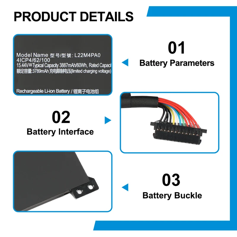 L22X4PA0 L22B4PA0 Laptop Battery For Lenovo LOQ 15IRH8 15APH8 82XT