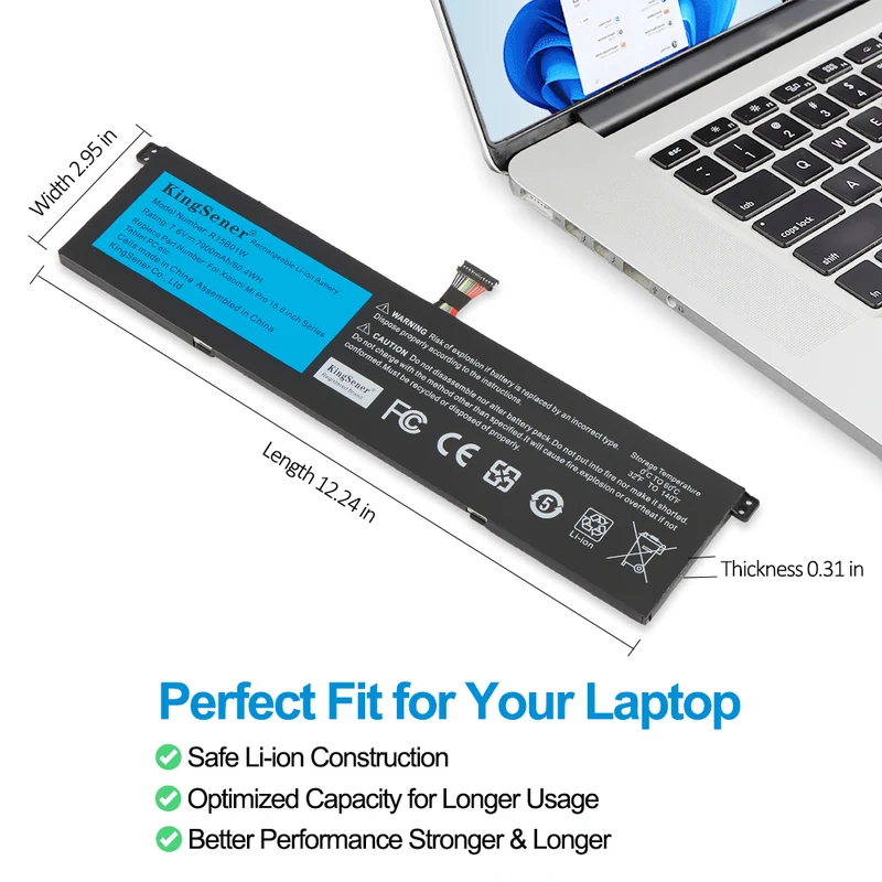 R15B01W R15BO1W Laptop Battery For Xiaomi Pro 15.6" GTX TM1701 Series Notebook | EU Stock
