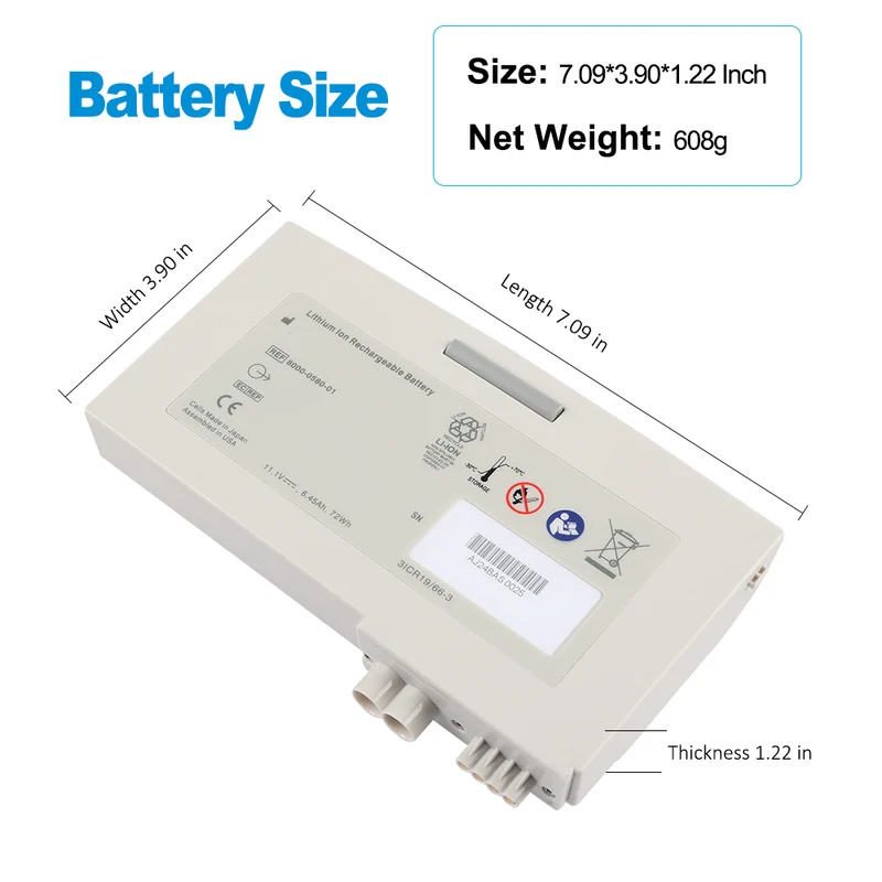 ZOLL Super Power II Battery for X Series / Propaq MD / Propaq M – 72Wh Replacement