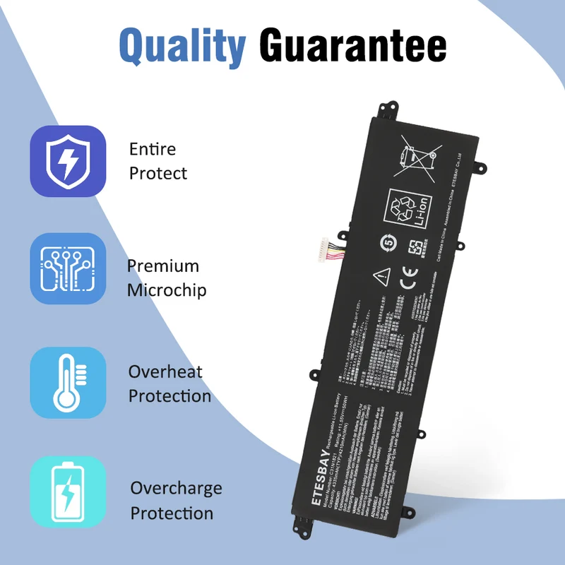 C31N1821 Battery for ASUS ZenBook S13 UX392 UX392FA UX392FN (US Stock)