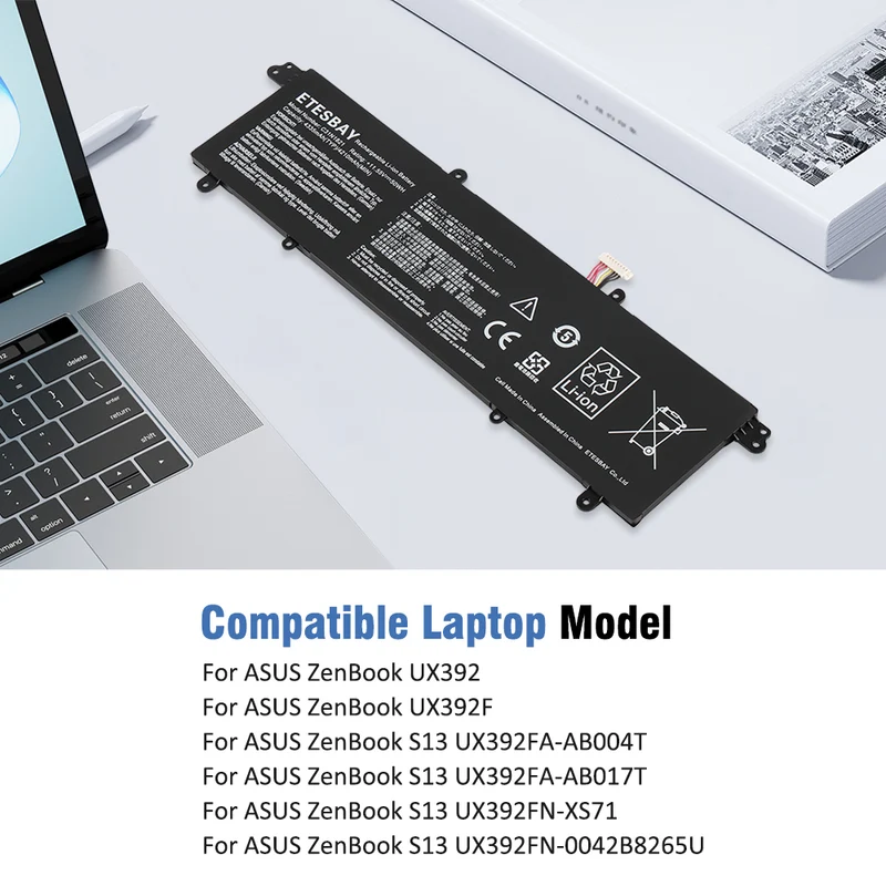 C31N1821 Battery for ASUS ZenBook S13 UX392 UX392FA UX392FN (US Stock)