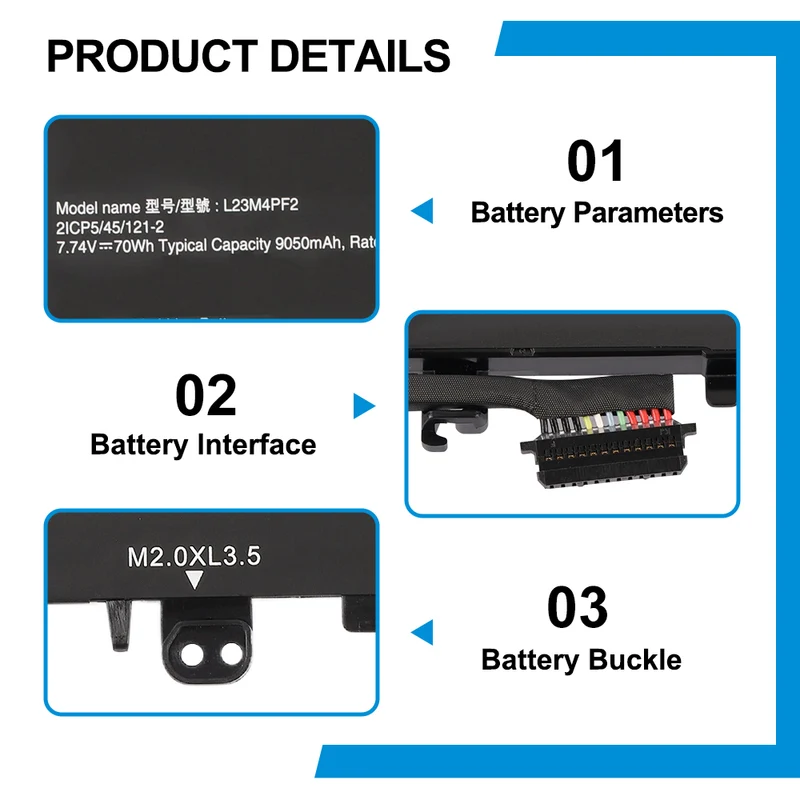 L23b4pf2 L23c4pf2 L23d4pf2 Battery For Lenovo Yoga Slim 7