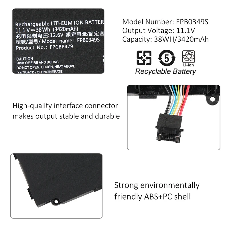 For Fujitsu Stylistic Q616 Q665 Q738 Q739 Series Laptop Battery