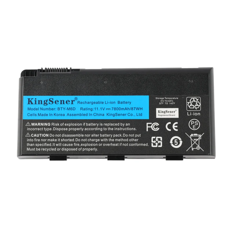 BTY-M6D Laptop Battery for MSI GT60 GT70 GX680 GX780 — 11.1V 87Wh