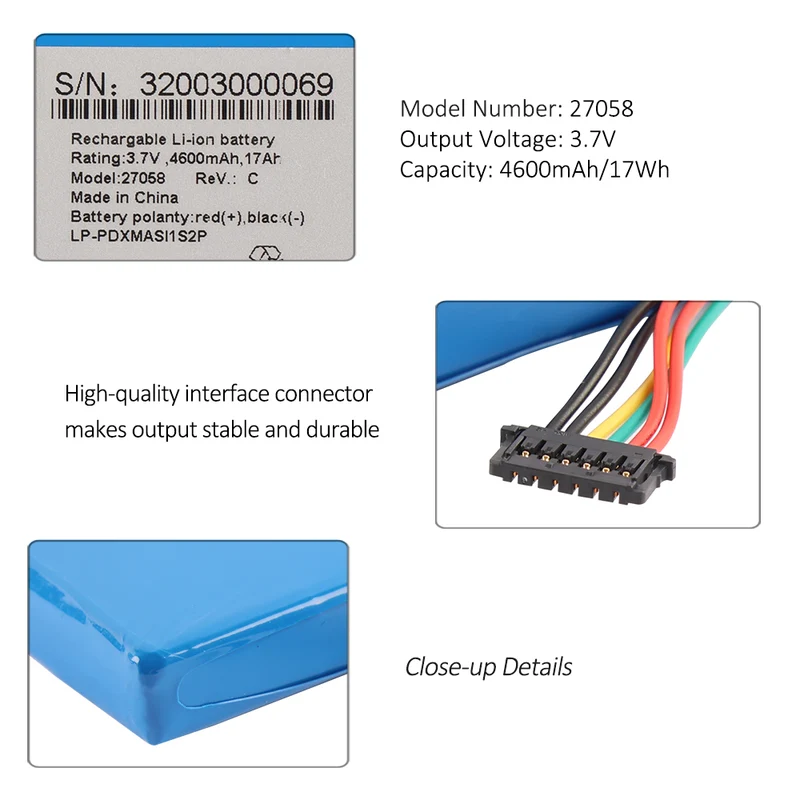 Medical Battery For Masimo 27058 37728 RAD-97 Pulse Oximeter