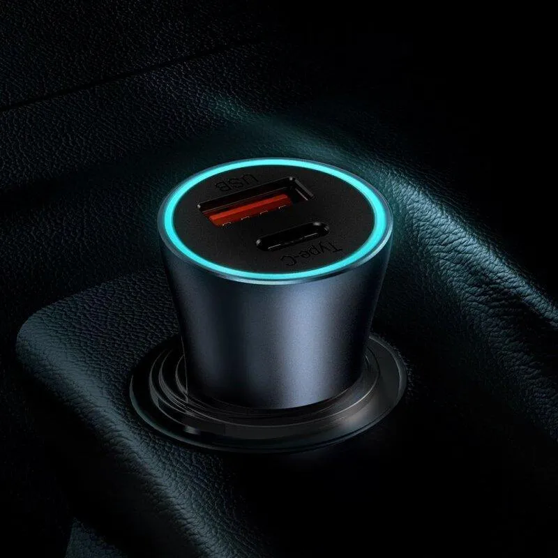 Chargeur allume cigare 12V voiture 40W USB-C et USB