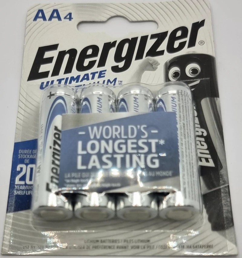 Piles Lithium AA 1.5V Energizer Ultimate L91 – Blister 4