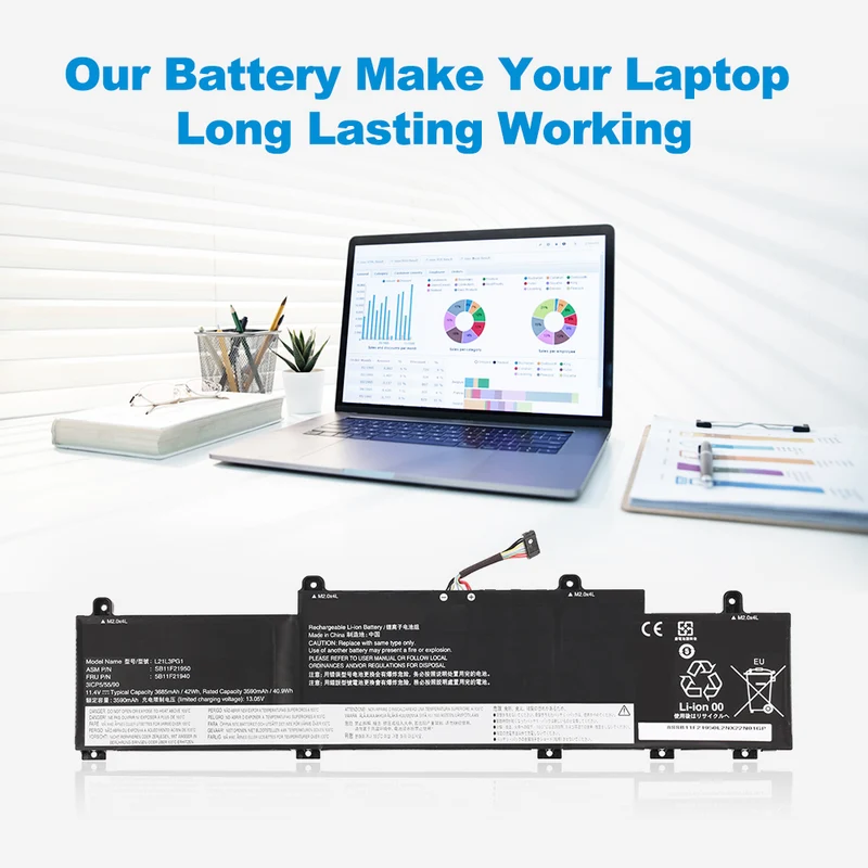 L21L3PG1 Laptop Battery For Lenovo Thinkpad L14 L15 Gen 3 Gen 4 Series