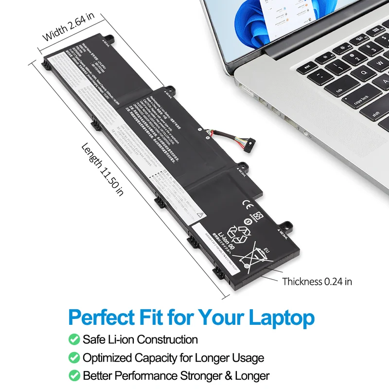 L21L3PG1 Laptop Battery For Lenovo Thinkpad L14 L15 Gen 3 Gen 4 Series