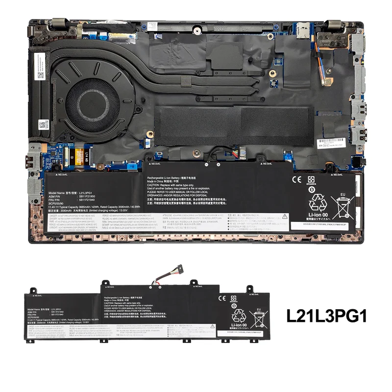 L21L3PG1 Laptop Battery For Lenovo Thinkpad L14 L15 Gen 3 Gen 4 Series
